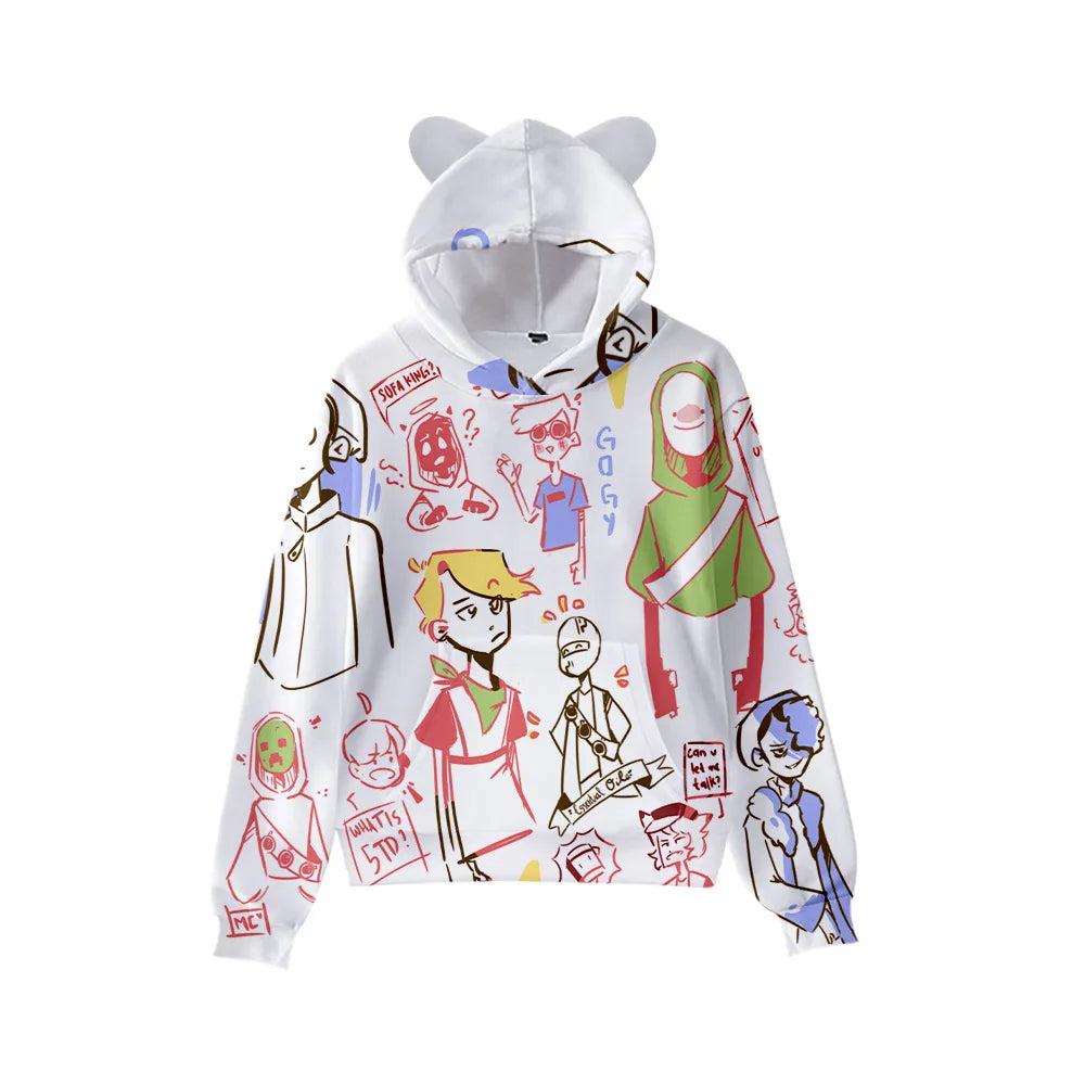 Men’s Casual Cartoon Hooded Hoodie – Spring and Autumn by NoEnName_Null