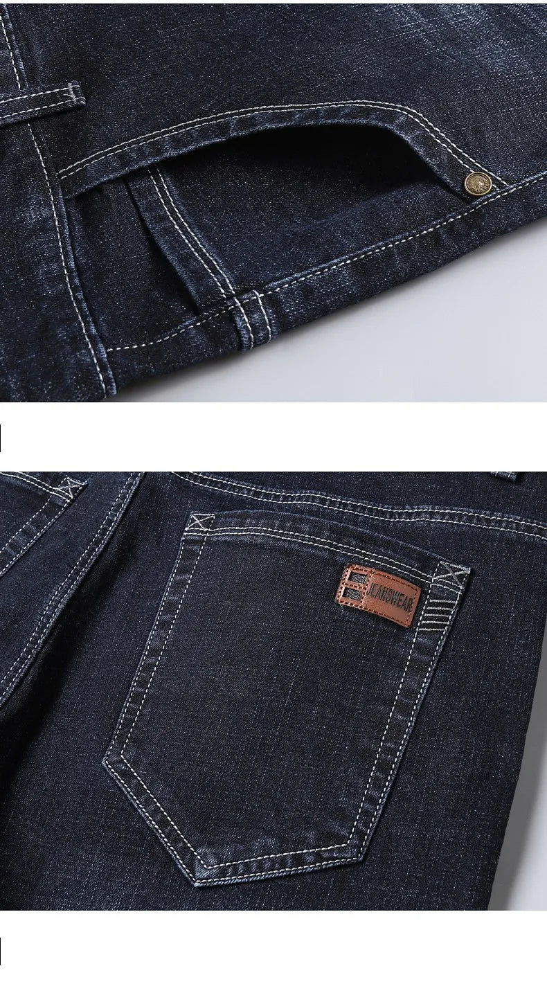 Men’s Casual Straight-Leg Denim Jeans