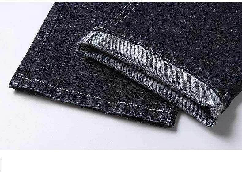 Men’s Casual Straight-Leg Denim Jeans