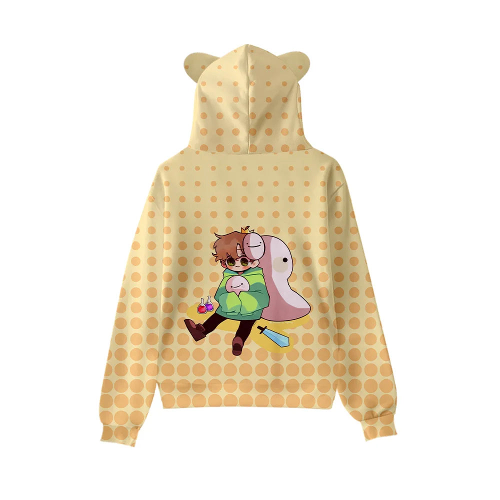 Men’s Casual Cartoon Hooded Hoodie – Spring and Autumn by NoEnName_Null