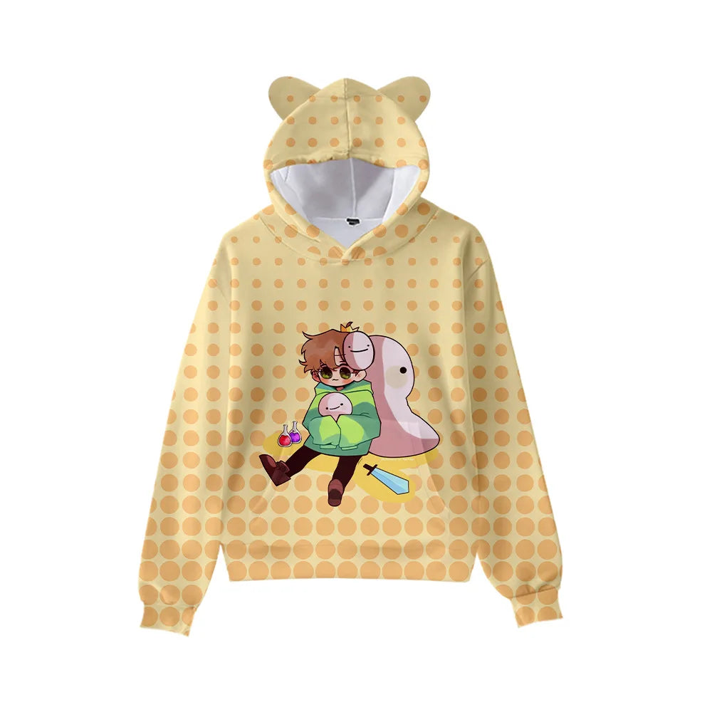 Men’s Casual Cartoon Hooded Hoodie – Spring and Autumn by NoEnName_Null