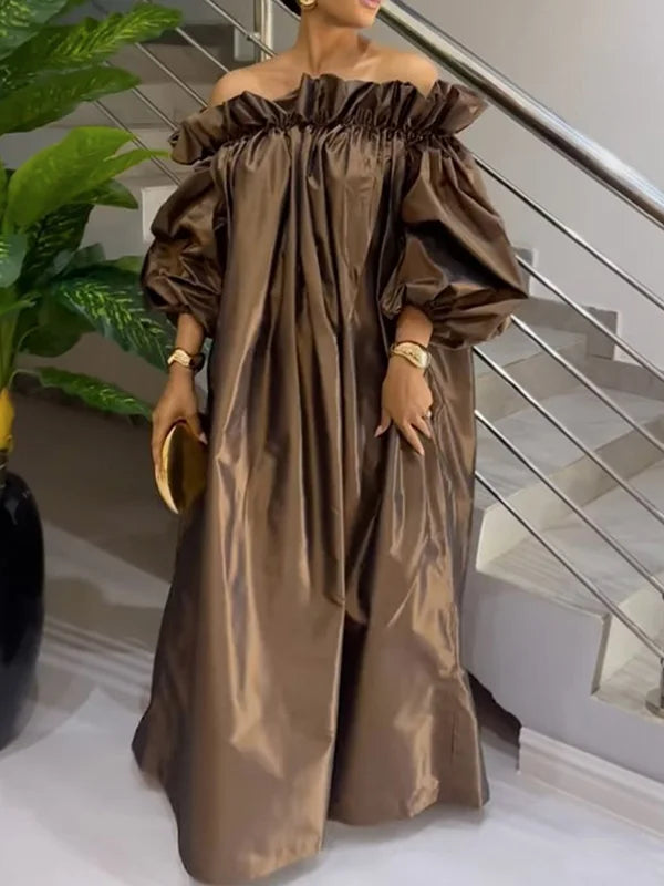 Elegant Strapless Floor-Length Dress for Women – Casual Spring/Summer Collection by UOOZEE