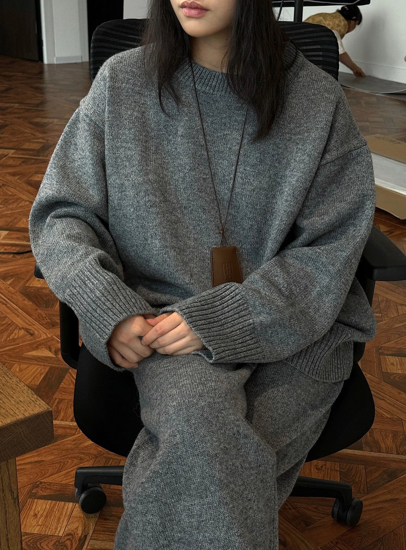 NoEnName_Null Women's Winter Splice Plush Scarf – Stylish &amp; Cozy Casual Accessory