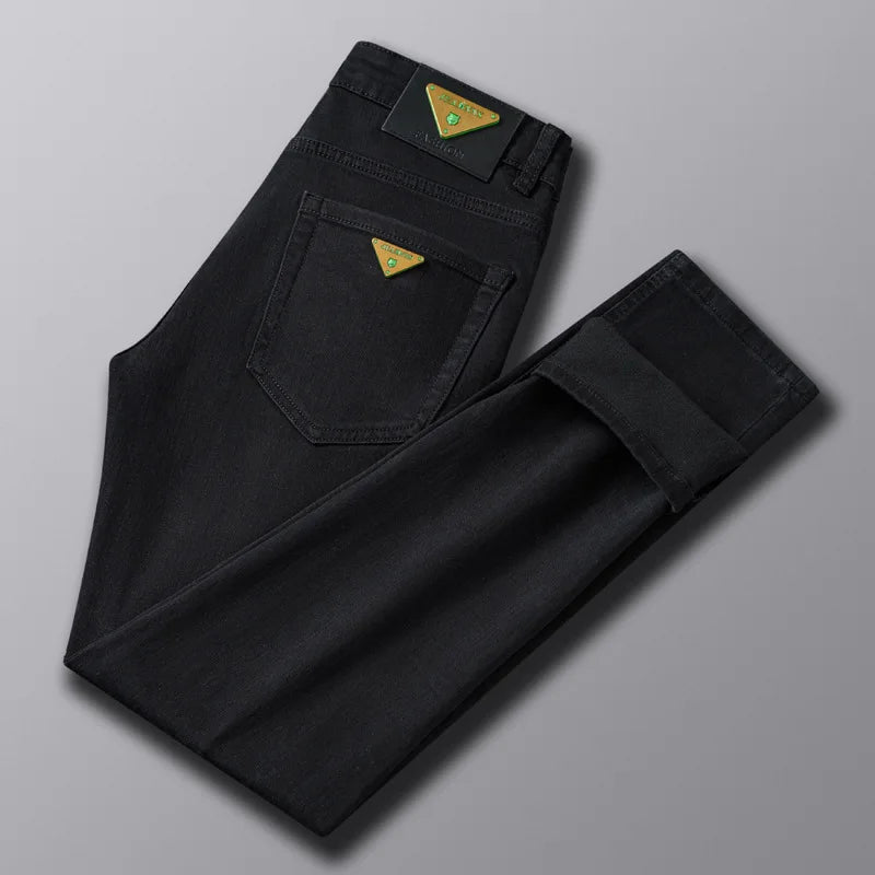 Denim jeans Pants Slim Fit Retro Stretch 2023 Winter Autumn Trousers Moto Biker Jeans High Quality