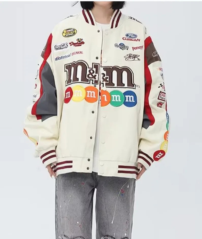 NoEnName_Null Women's Streetwear High Waist Letter Embroidery Jacket – Autumn/Winter 2023