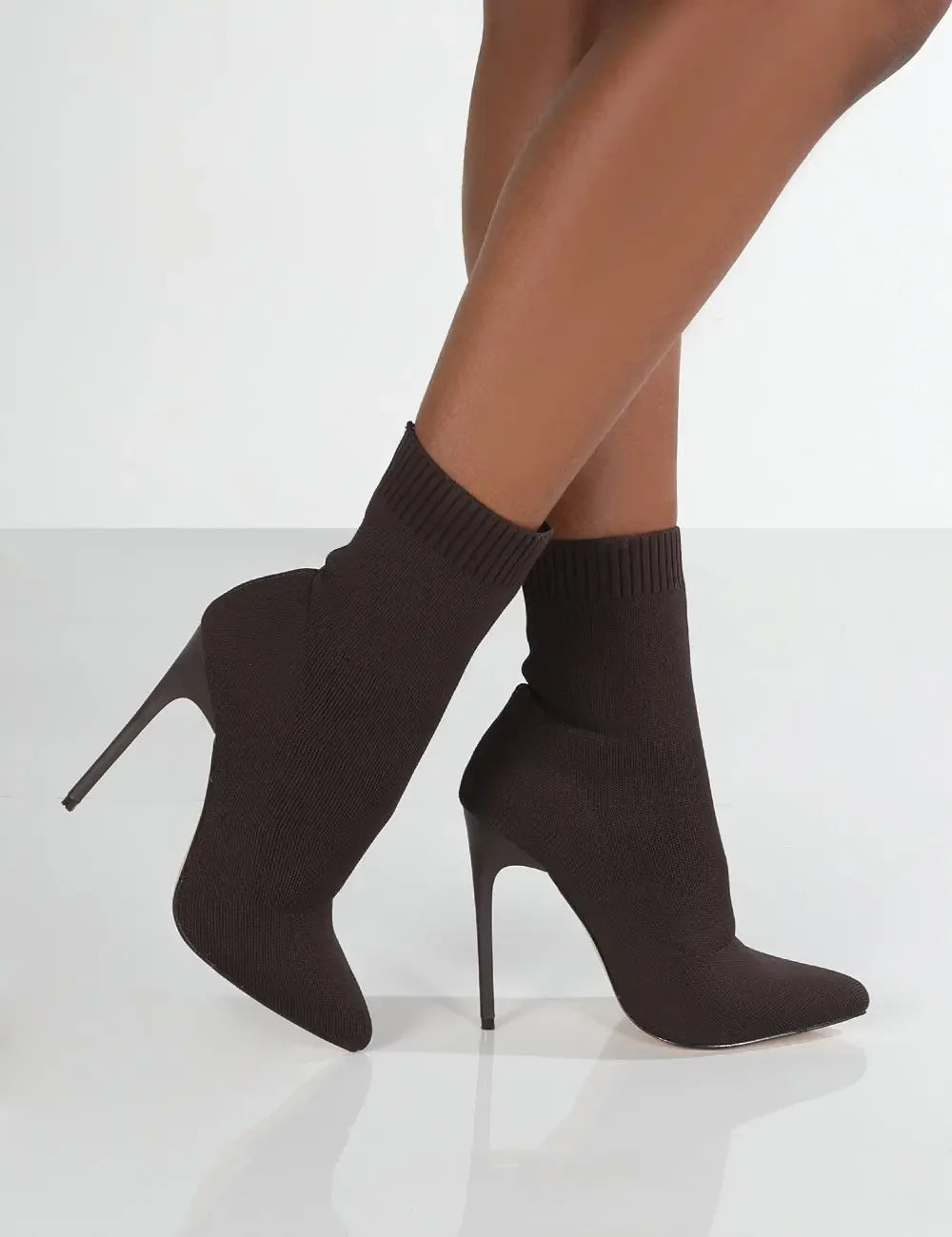 Women Short High Heels Autumn Winter Boots.