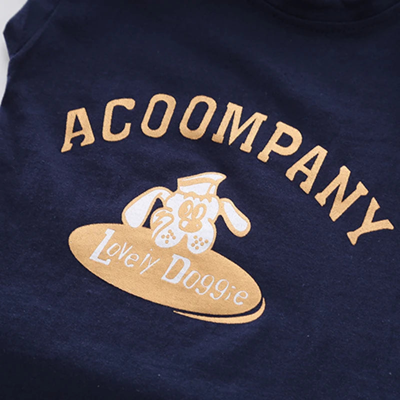 NoEnName_Null Summer Cartoon Cotton Set for Boys (1-3Y) – Sleeveless Pullover Outfit