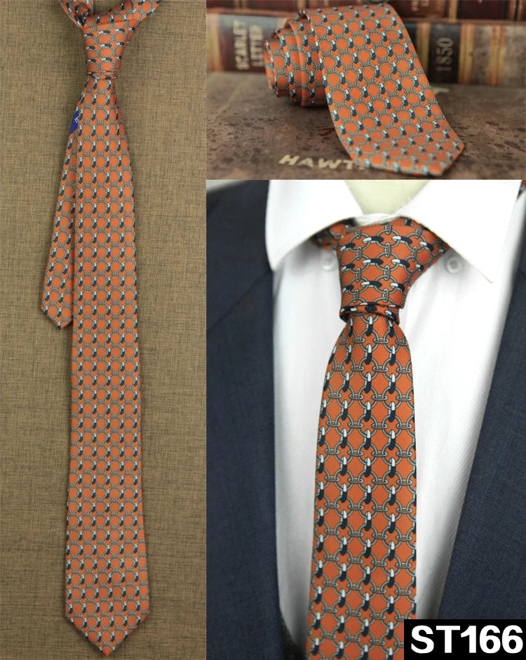 NoEnName_Null Silk Animal Pattern Neck Tie