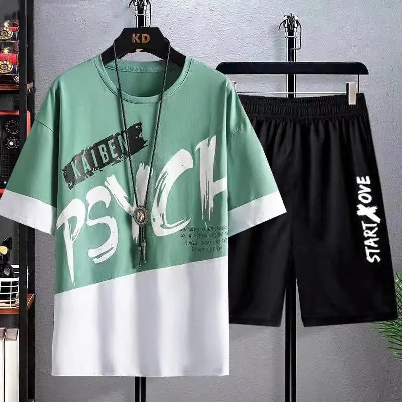 Summer Sets for Men Casual Comfortable and Breathable Short Sleeve Tshirt