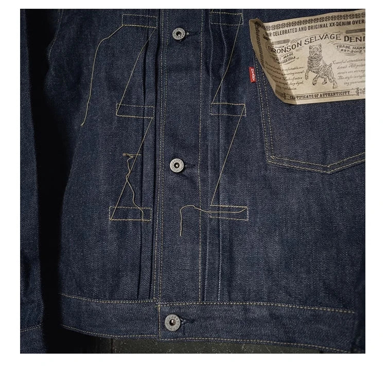 Rugged Bronson 44806XX Jean Jacket  Model Blue Selvage Denim Blouse S506XX