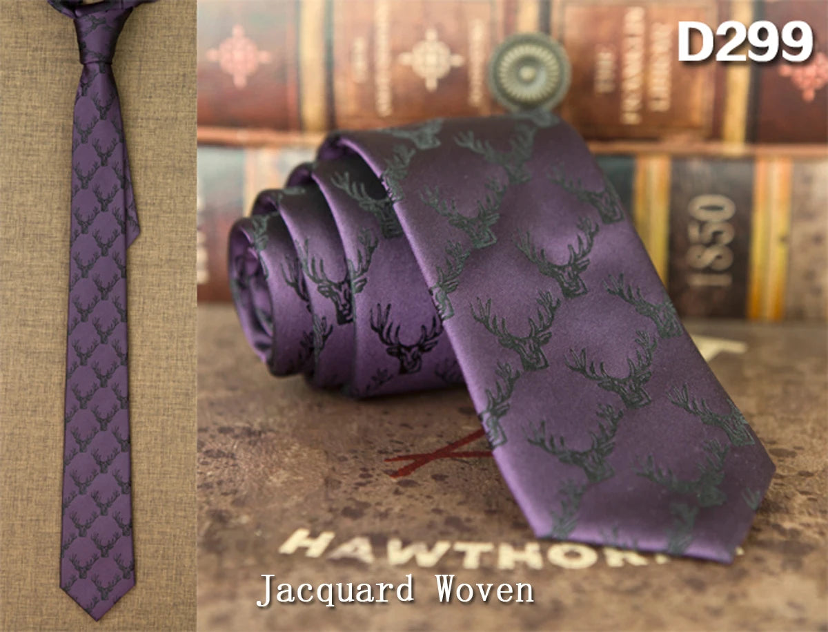 NoEnName_Null Silk Animal Pattern Neck Tie