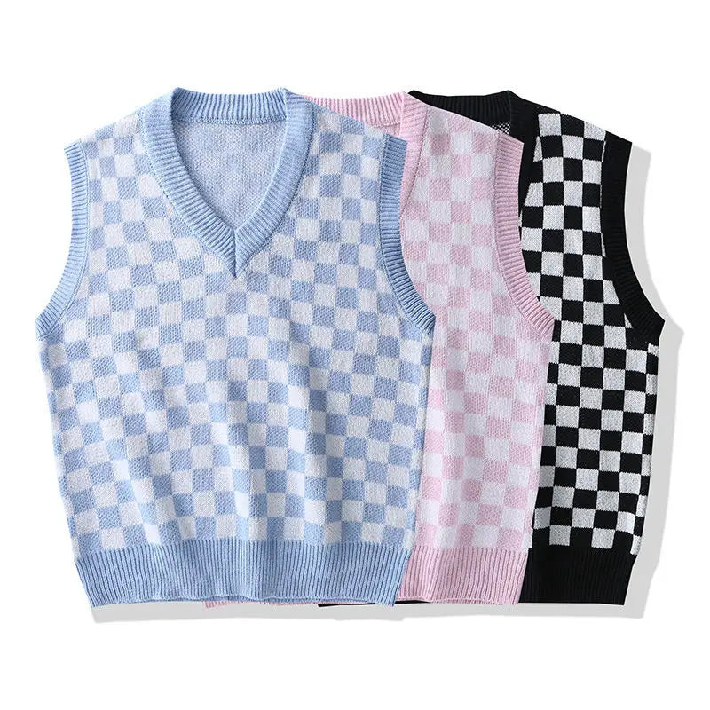 Men Knit Sweater vest Korean fashion clothes