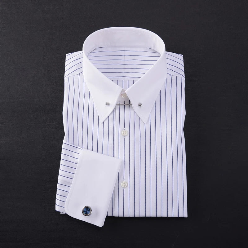 Men's Striped Formal Cotton Shirt