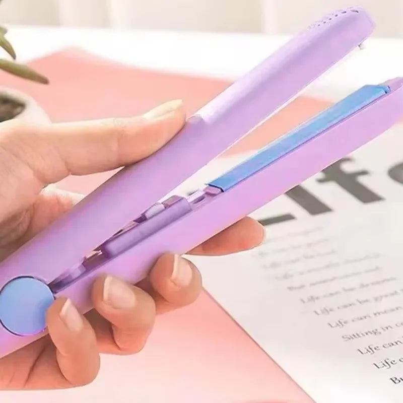 Curly Hair Styling and Straightening Comb Even Heat Distribution No Damage To Hair Styling Clips ands  Mini Hair Straightening Irons
