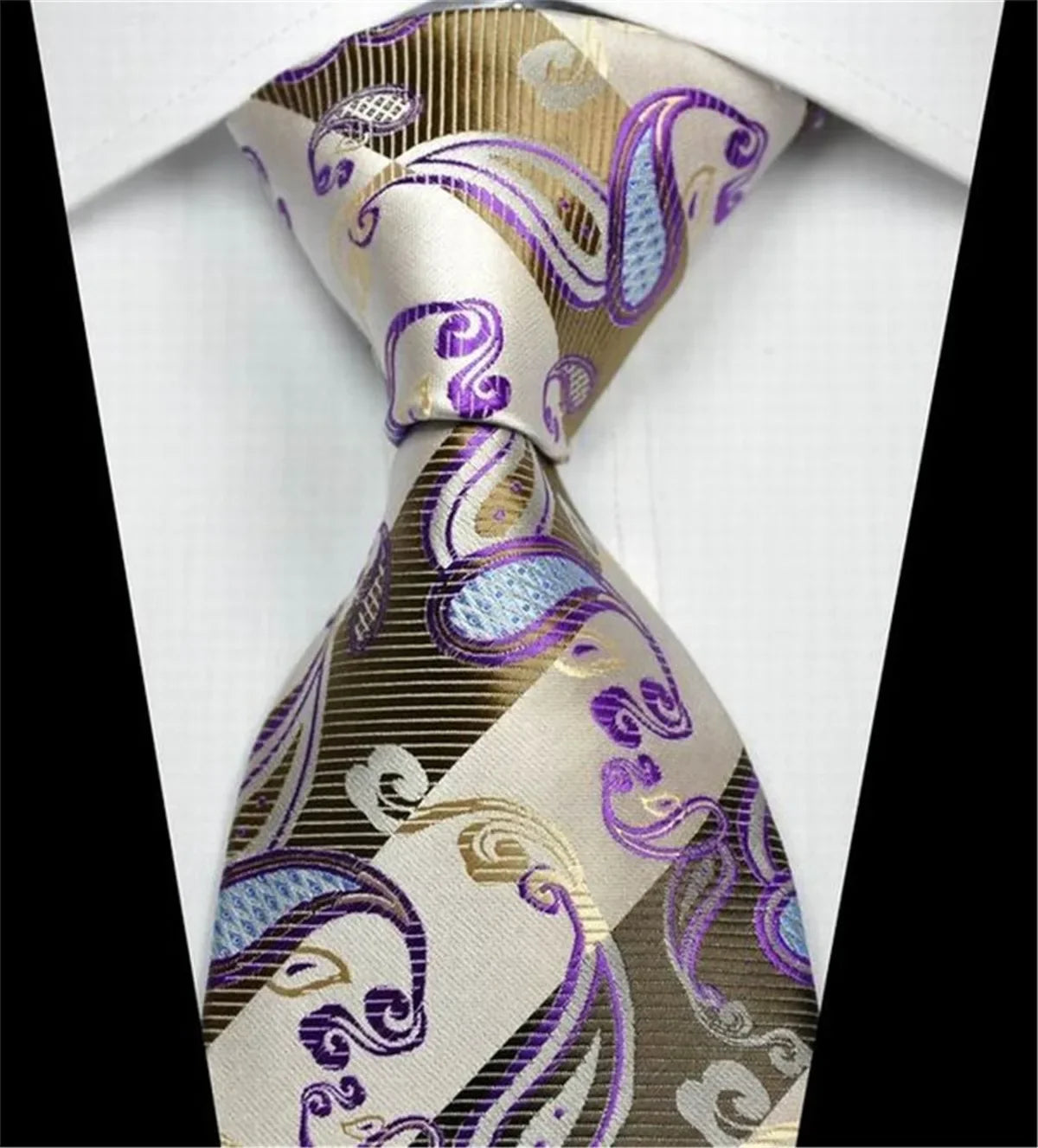 NoEnName_Null Silk Plaid Neck Tie