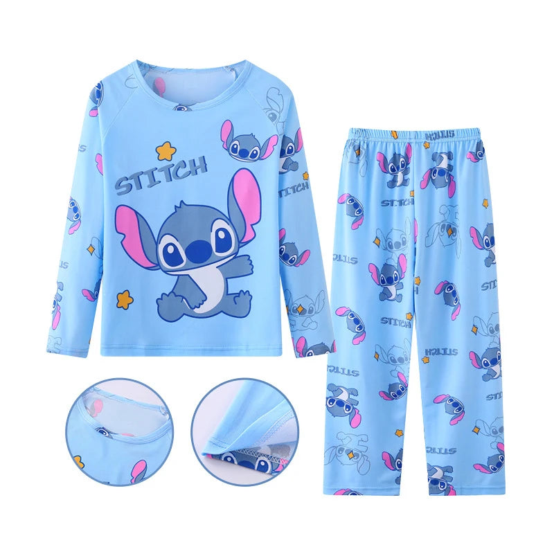Disney Kids' Cartoon Pajamas – Winter Collection for Ages 4-6