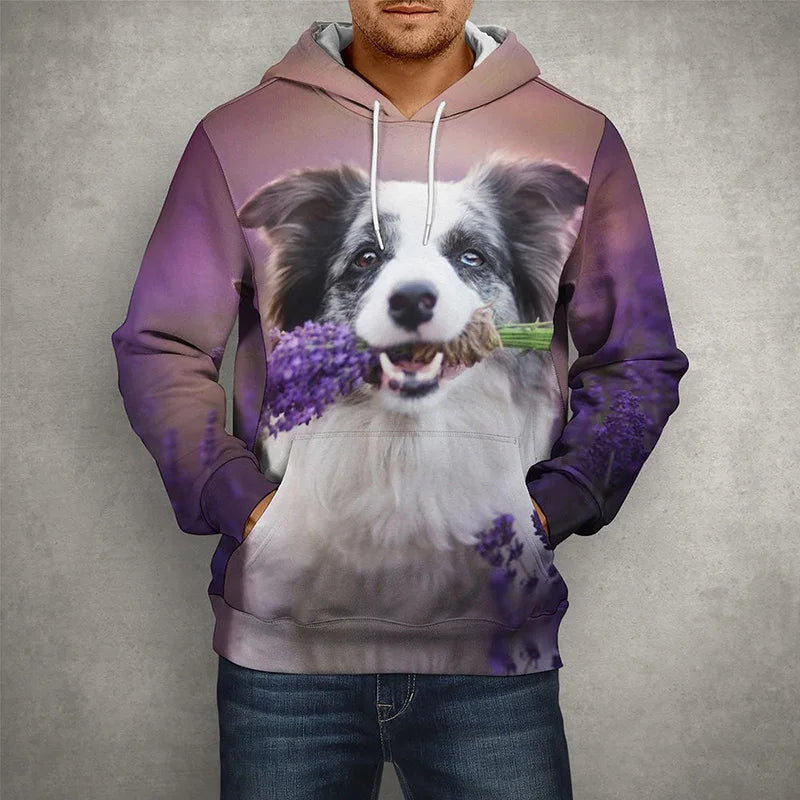 Funny PugDog 3D Print Men and Women Hoodies Autumn And Spring Oversize Jackets