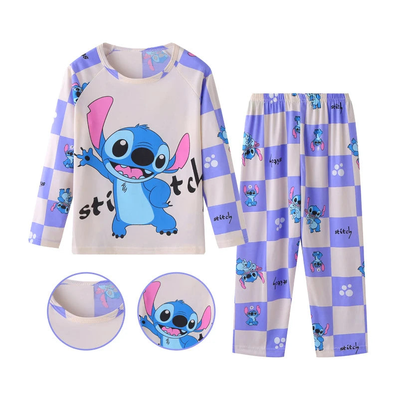 Disney Kids' Cartoon Pajamas – Winter Collection for Ages 4-6