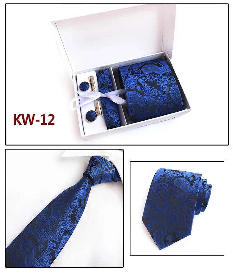 Men's Paisley Silk Tie Set