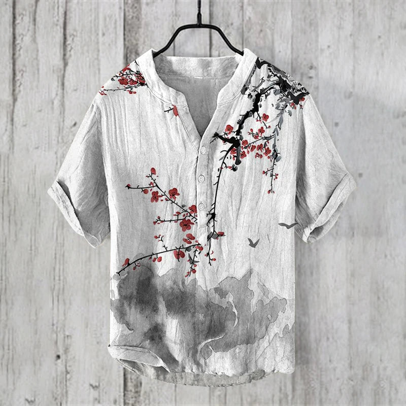 Men’s Casual Polyester O-Neck Short Sleeve Quick Dry T-Shirt