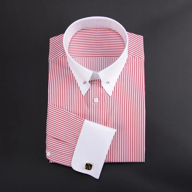 Men's Striped Formal Cotton Shirt