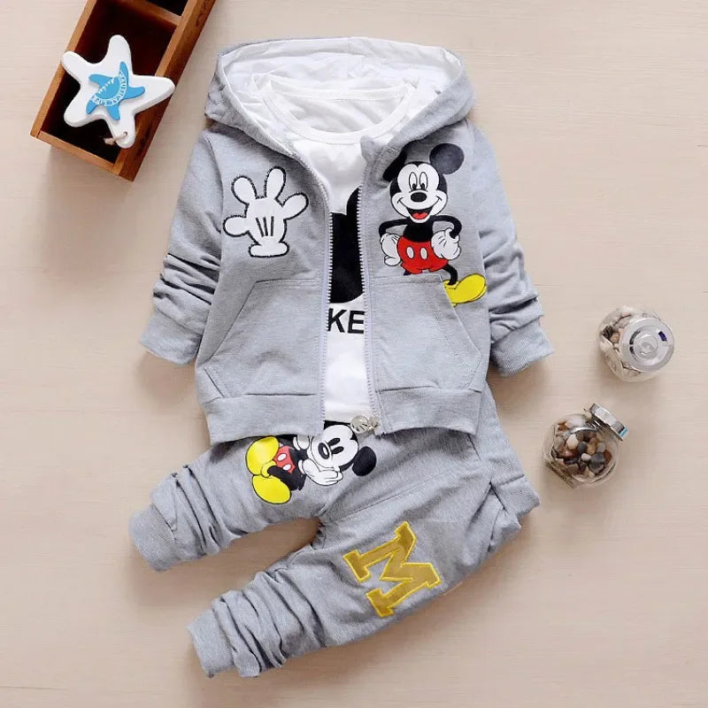 Disney Unisex Baby and Toddler Mickey Mouse Clothing Set – Perfect for Autumn &amp; Spring (Ages 0-6Y)