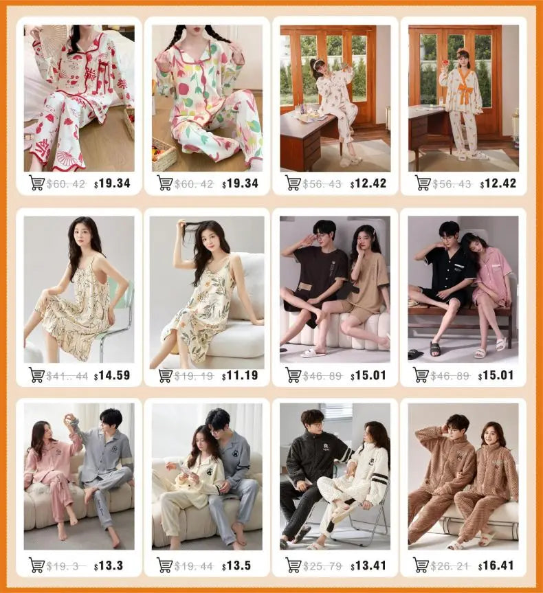 QANSCOCO Women's Cotton Pajama Set – Letter Pattern Full Sleeve Ankle-Length Sleepwear for Spring