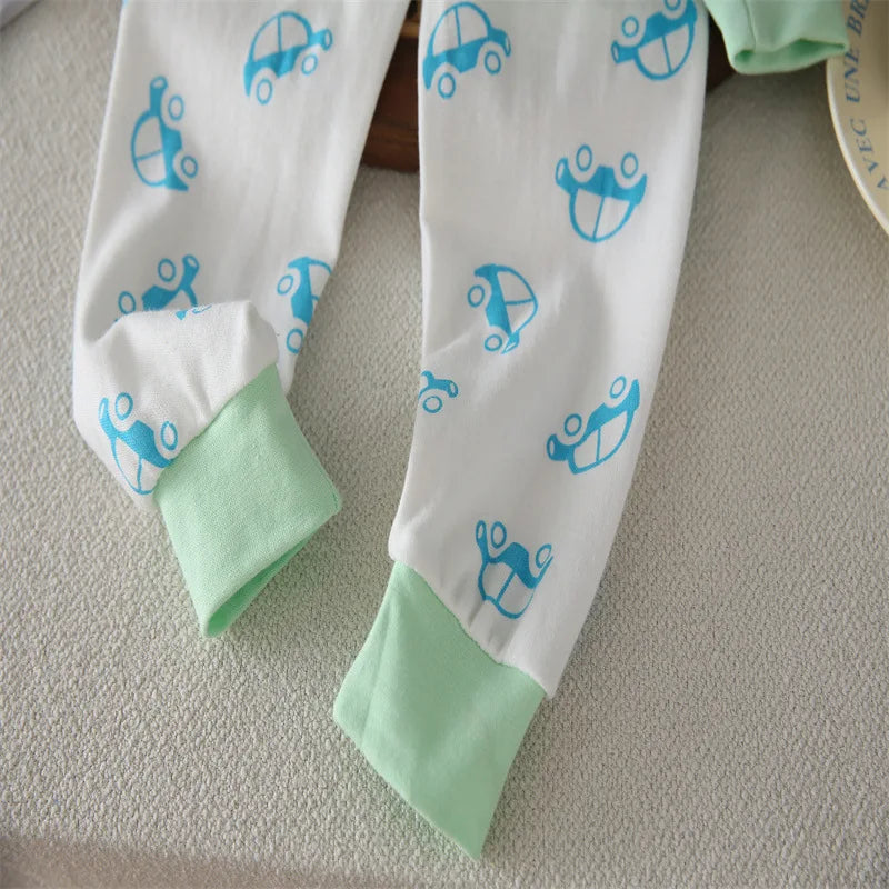 NoEnName_Null Unisex Cartoon Knit Pullover Set for Kids (Ages 4-6Y) – Comfortable &amp; Stylish for All Seasons