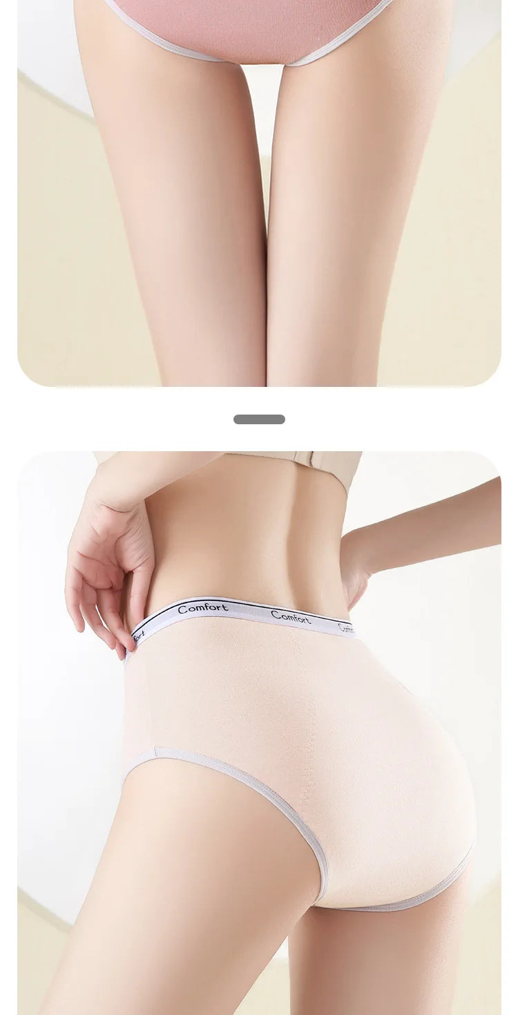 2pcs Girl Menstrual Panties Physiological Briefs Ladies Period Leak Proof Panty High Waist Cotton Underwear