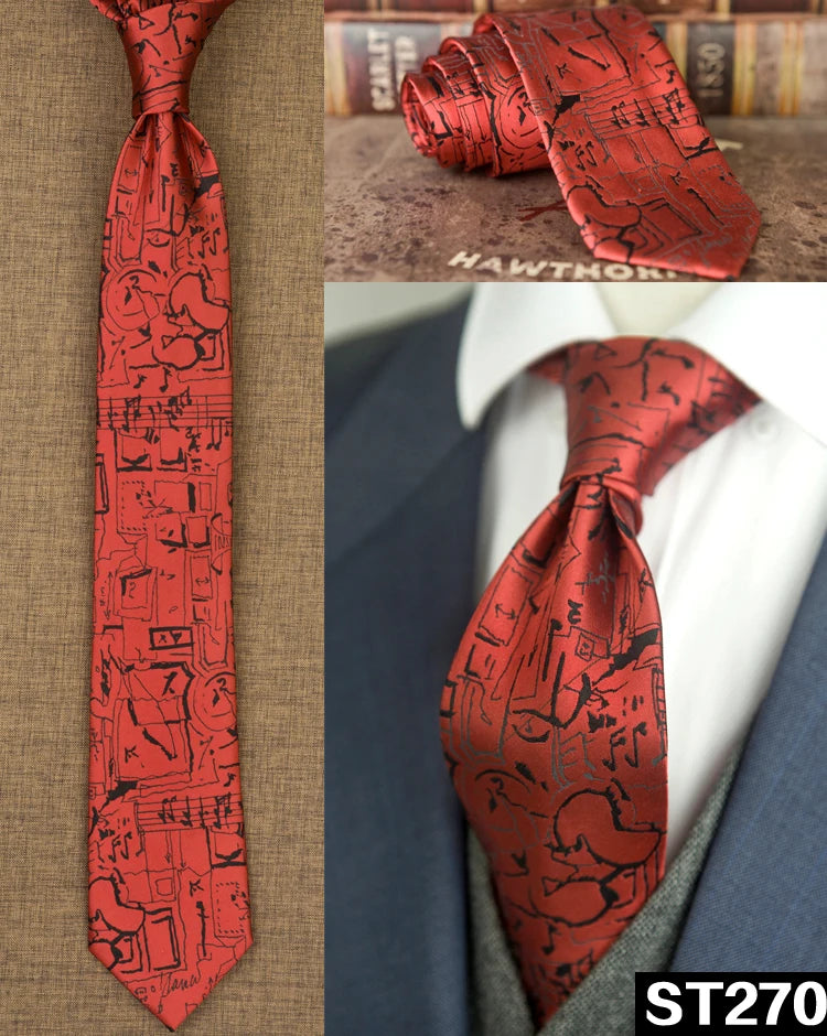 NoEnName_Null Silk Animal Pattern Neck Tie