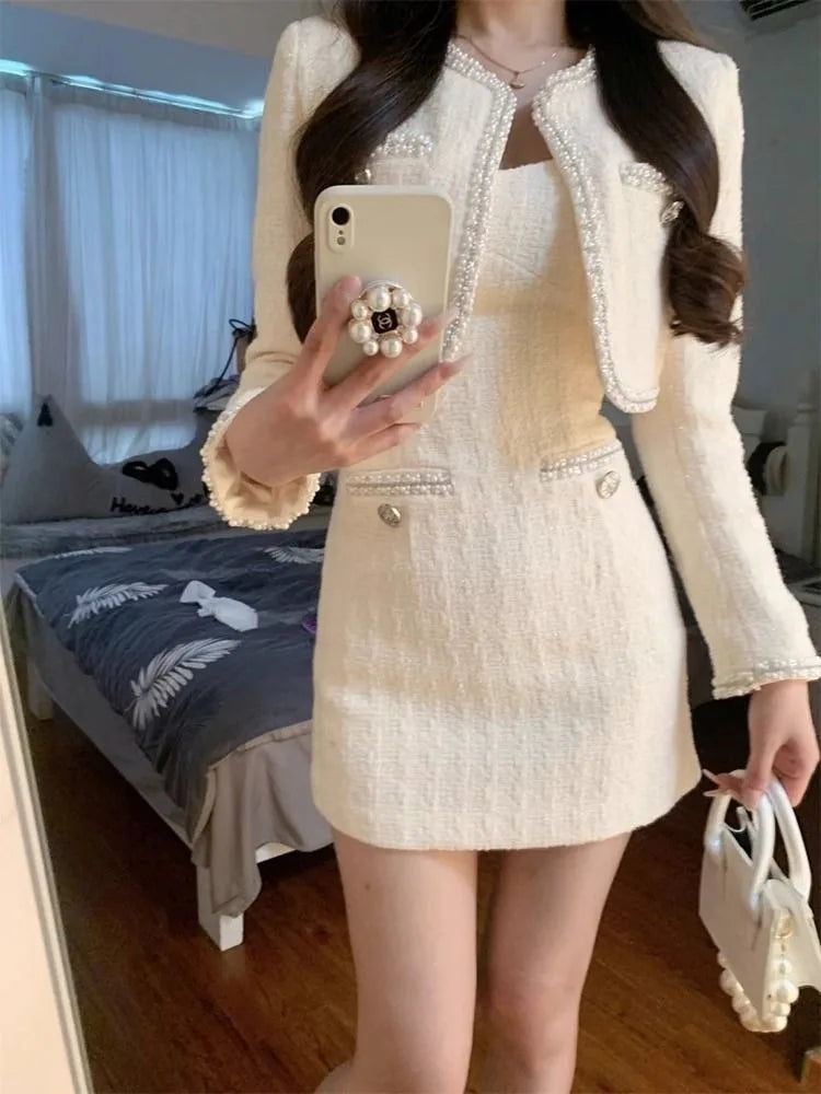 Matakawa Women's Casual A-Line Strapless Pullover Dress – Autumn/Winter Mid-Calf Length