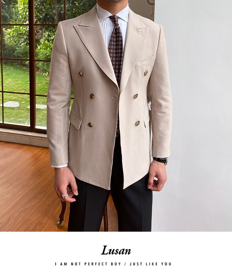 NSTOPOS Men's England Style Slim Fit Blazer - Casual &amp; Stylish Blazer Jacket for Men