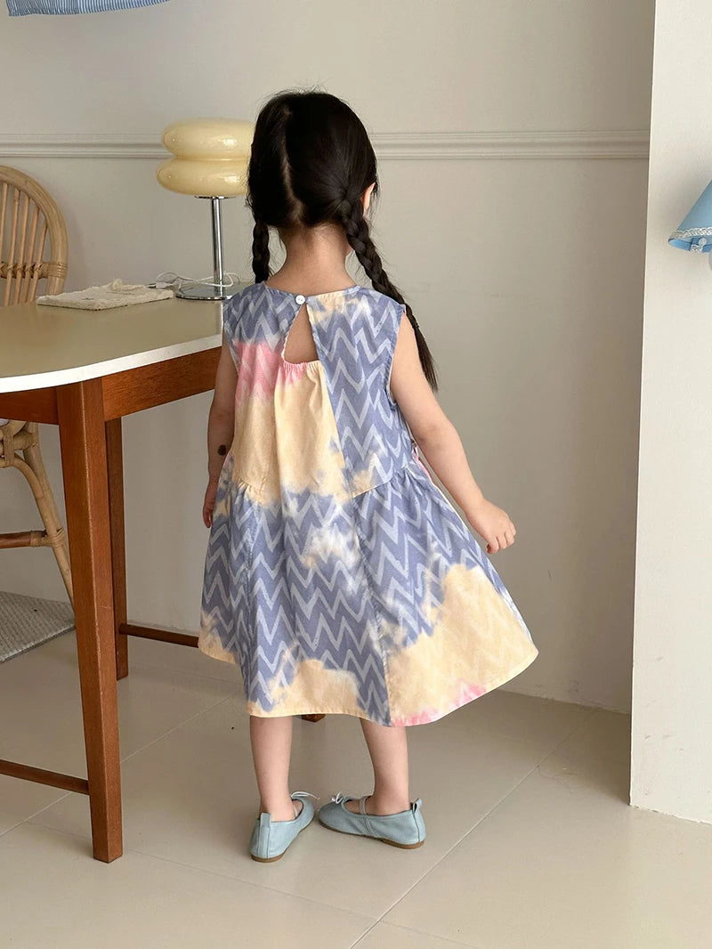 MILANCEL Unisex Summer Patchwork Clothing Set for Kids (Ages 4–6Y) – Cotton Shirt and Shorts Vacation Outfit