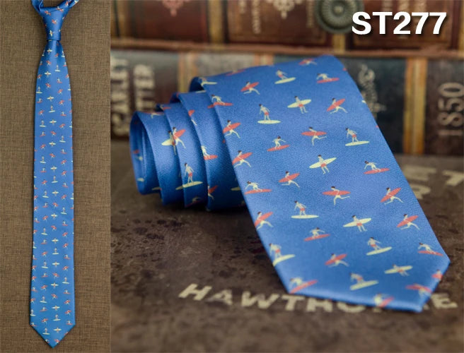 NoEnName_Null Silk Animal Pattern Neck Tie