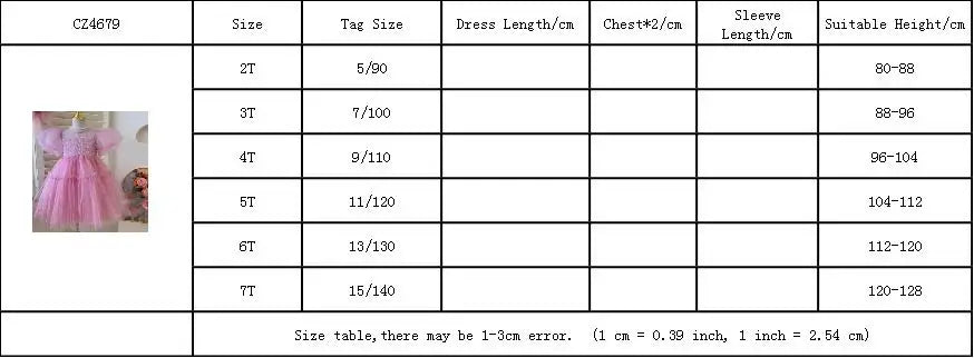 Cute A-Line Sequined Summer Dress for Girls – Solid Color | Ages 4–6Y