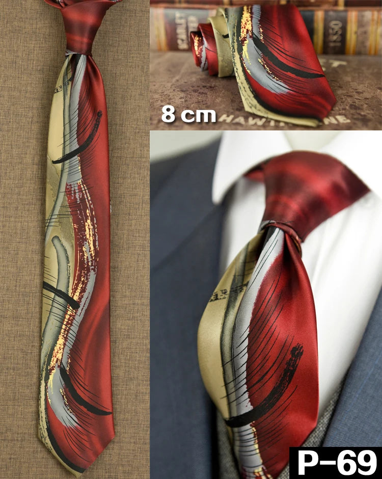 NoEnName_Null Silk Animal Pattern Neck Tie