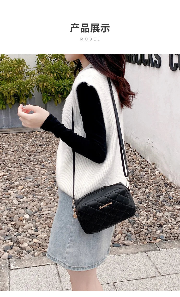 New Arrival Women's Small Crossbody Bag PU Leather Messenger Bag