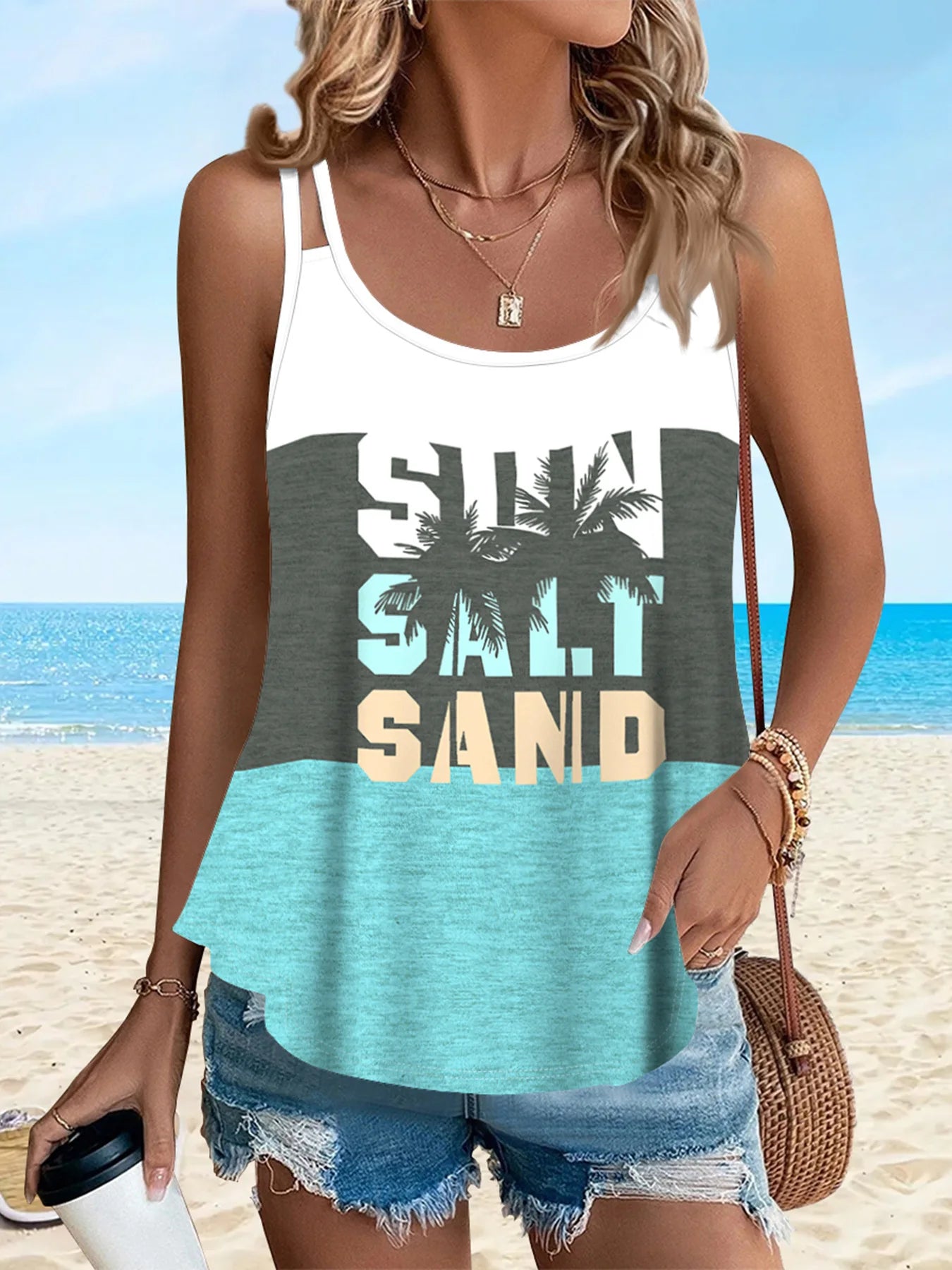 Boho Style Summer Knit Dress – Printed, High Stretch, Lightweight &amp; Comfortable