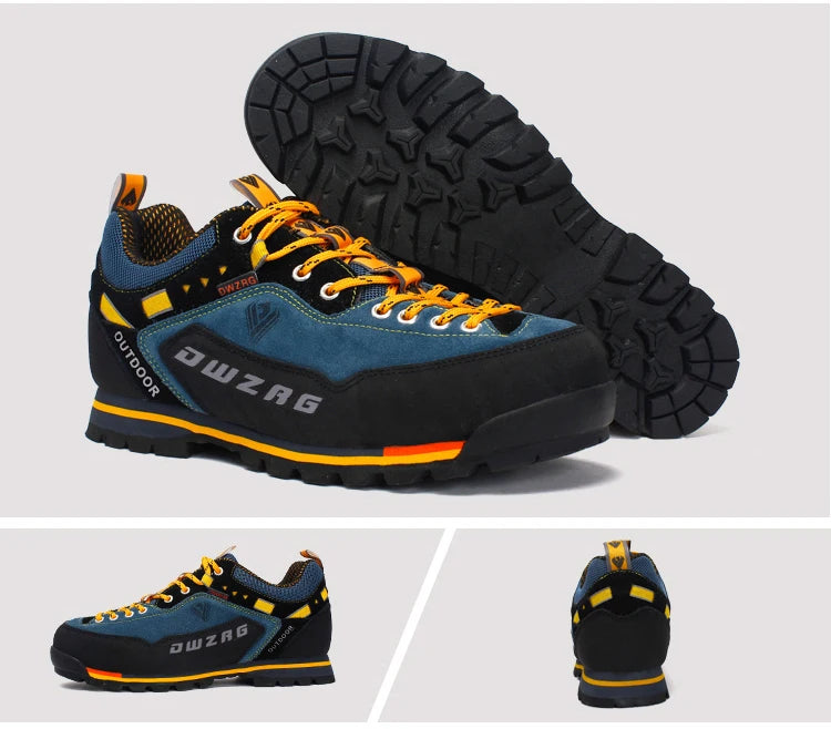 Men Sneakers Waterproof Mountain Hiking Outdoor Sport Shoes.