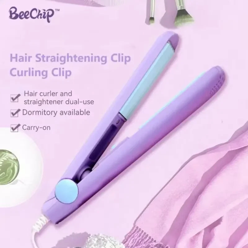 Curly Hair Styling and Straightening Comb Even Heat Distribution No Damage To Hair Styling Clips ands  Mini Hair Straightening Irons