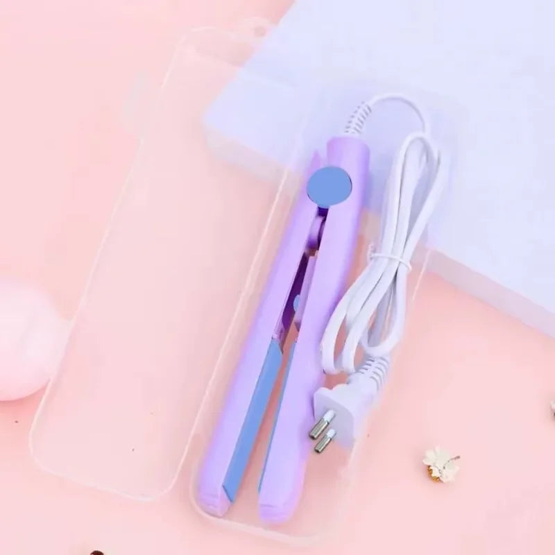 Curly Hair Styling and Straightening Comb Even Heat Distribution No Damage To Hair Styling Clips ands  Mini Hair Straightening Irons
