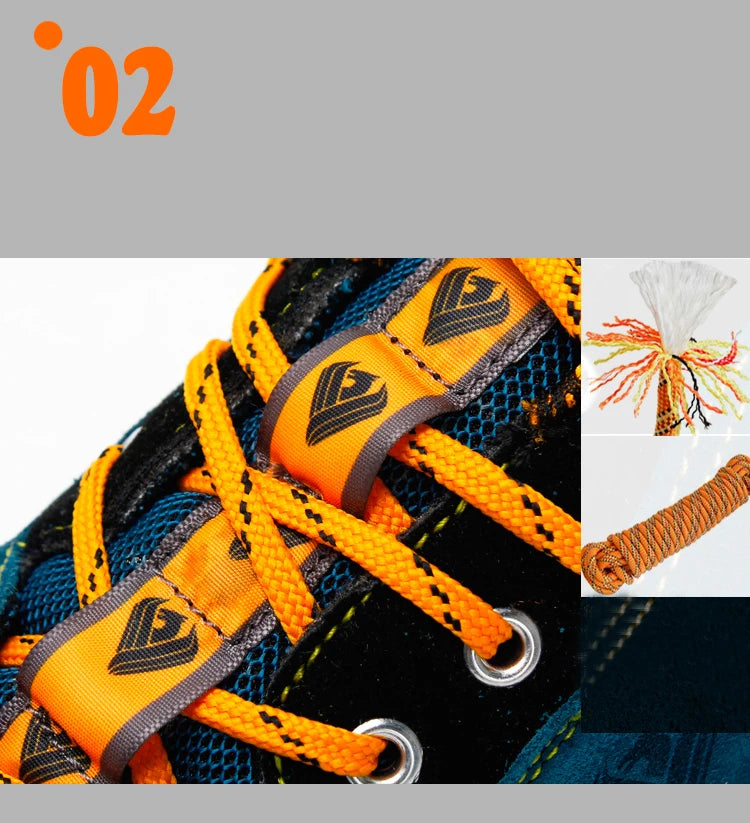 Men Sneakers Waterproof Mountain Hiking Outdoor Sport Shoes.