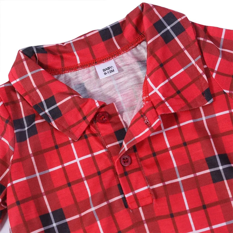 Stylish Kids' Plaid Clothing Set