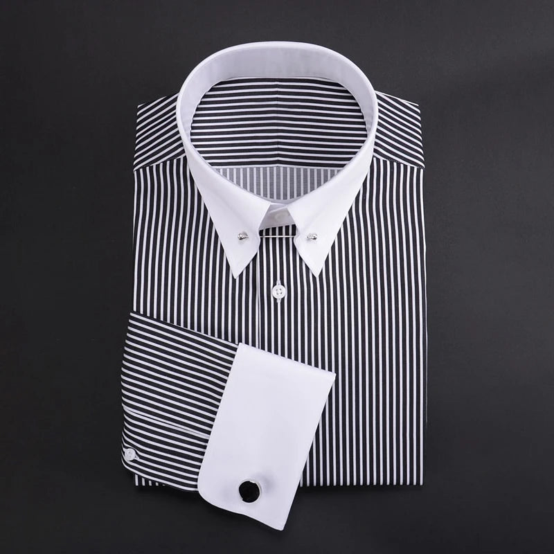 Men's Striped Formal Cotton Shirt