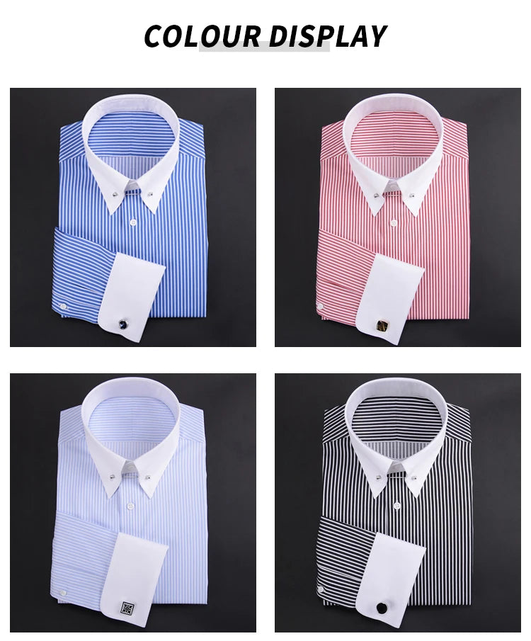 Men's Striped Formal Cotton Shirt