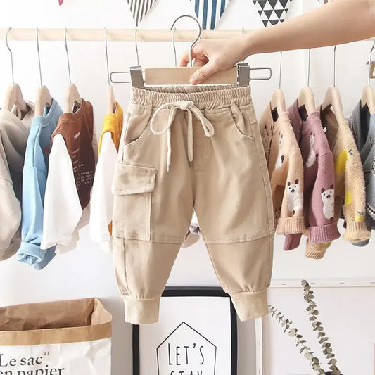 Bonkawoo Unisex Cargo Pants for Kids (Ages 4-6Y) – Comfortable, Stylish, and Perfect for Daily Wear