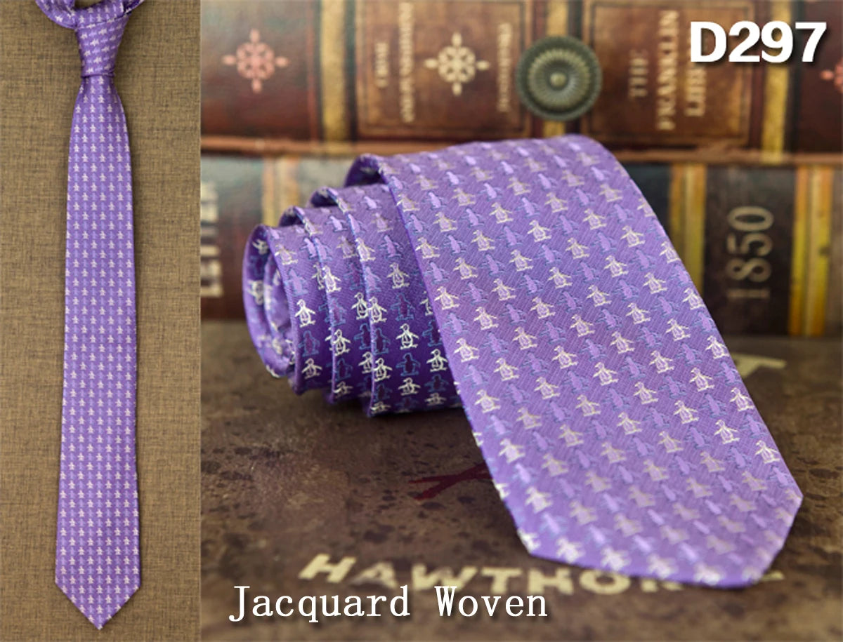 NoEnName_Null Silk Animal Pattern Neck Tie