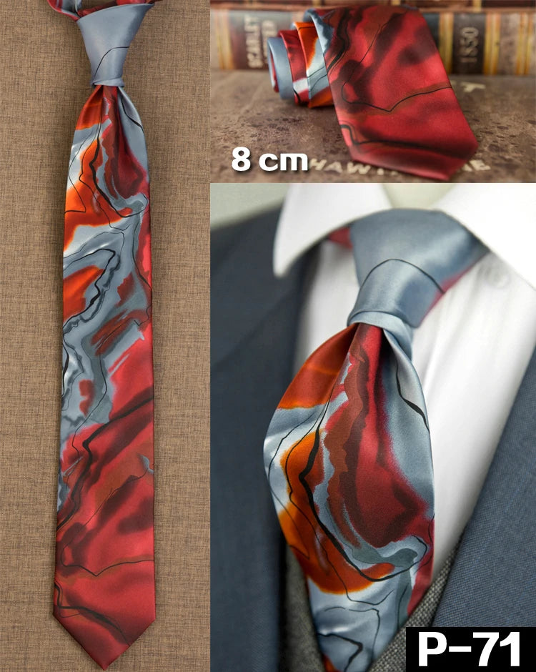 NoEnName_Null Silk Animal Pattern Neck Tie