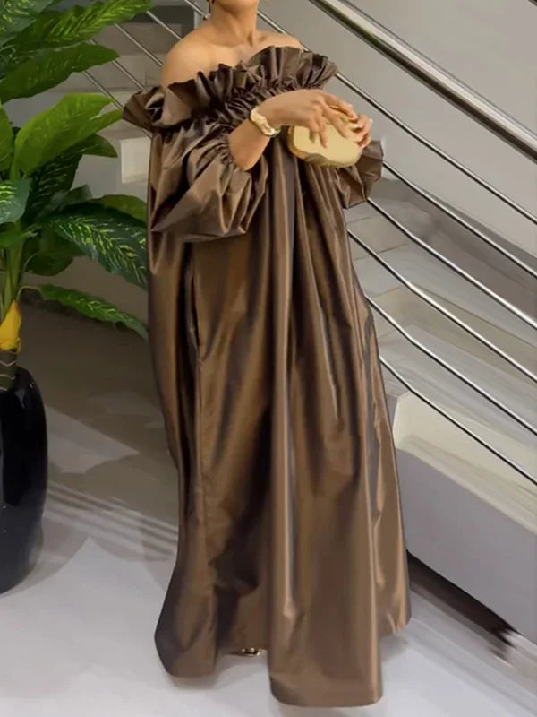 Elegant Strapless Floor-Length Dress for Women – Casual Spring/Summer Collection by UOOZEE