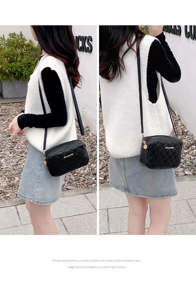 New Arrival Women's Small Crossbody Bag PU Leather Messenger Bag